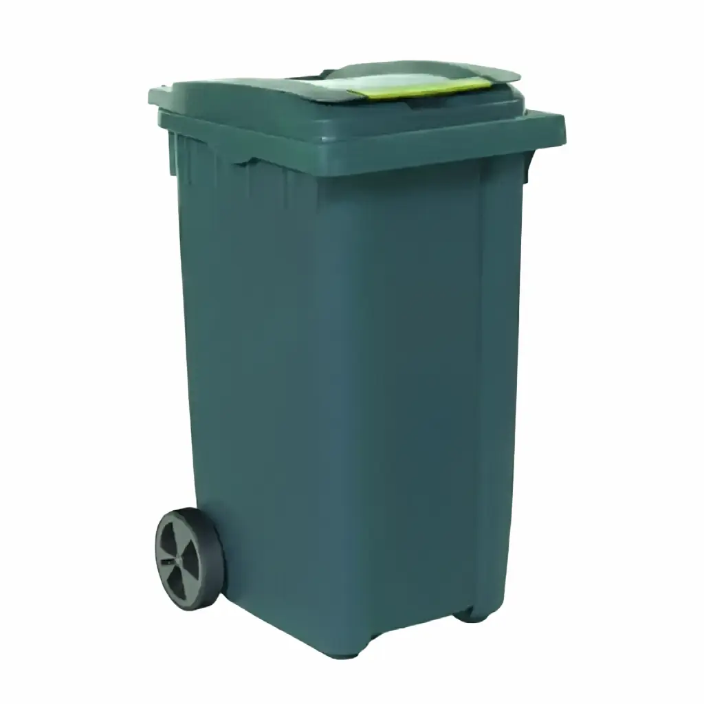 240 litre plastik çöp konteyneri - tekerlekli HDPE atık kovası