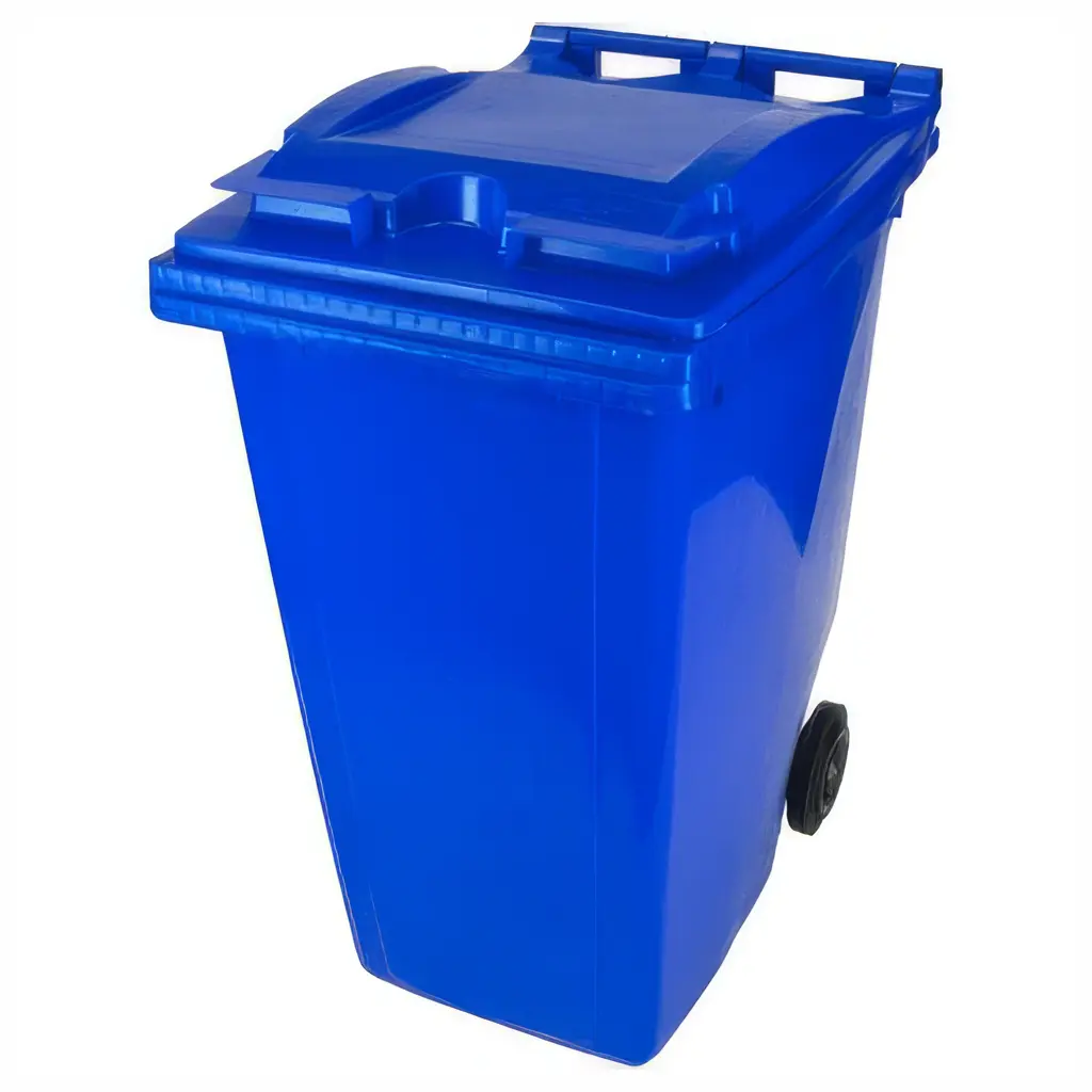 360 litre plastik çöp konteyneri - tekerlekli HDPE atık kovası